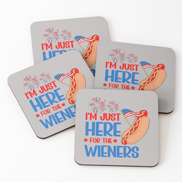 Item preview, I'm Just Here for The Hot Dog Wieners Funny 4th of July_2 designed and sold by mjohnson9.