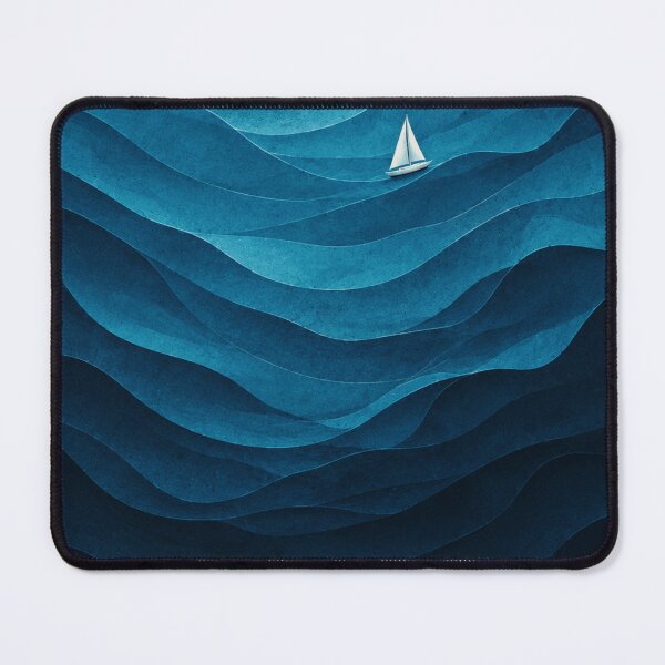 Item preview, Drift Abstract Ocean Poster | Minimal Sailboat Wall Art | Cinematic Sea Print designed and sold by Watchyyy.