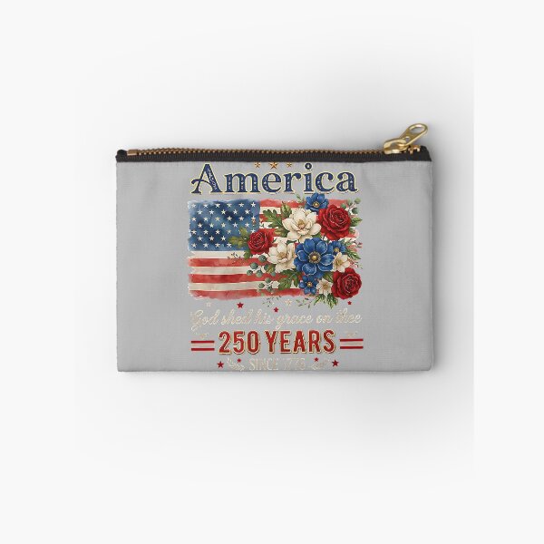 Item preview, America 250 Years Flag Floral God Shed His Grace On Thee designed and sold by ArleneRowe.
