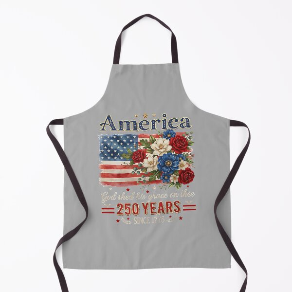 Item preview, America 250 Years Flag Floral God Shed His Grace On Thee designed and sold by ArleneRowe.