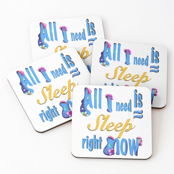 Item preview, All I Need Is Sleep Right Now - Funny Tired Burnout Quote  sleeping pyjama night shift nurse new mom humor gift designed and sold by Artonmytee.