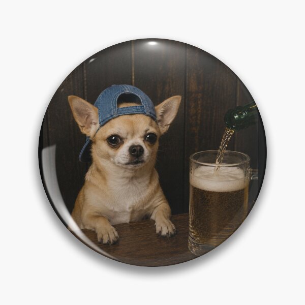 Item preview, Chihuahua Drinking Beer Funny Dog Meme designed and sold by will freed18.