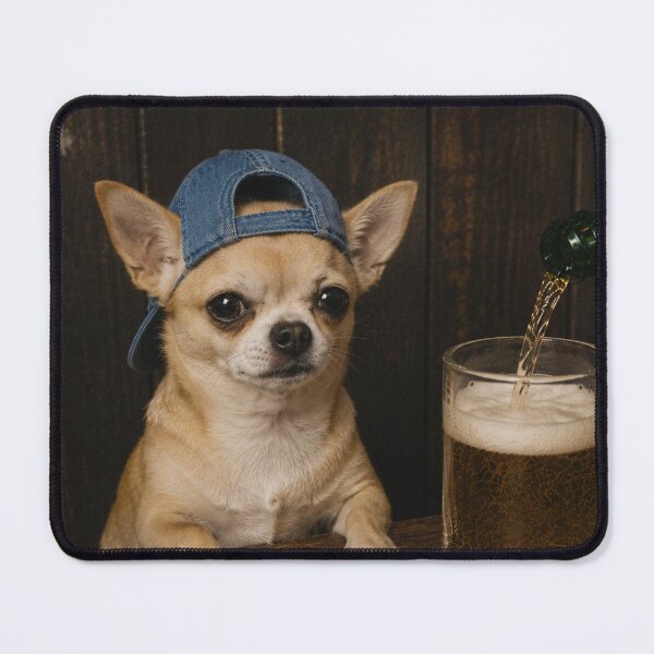 Item preview, Chihuahua Drinking Beer Funny Dog Meme designed and sold by will freed18.