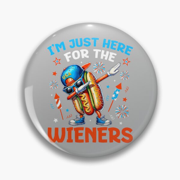 Item preview, I'm Just Here for The Hot Dog Wieners Funny 4th of July designed and sold by mjohnson9.