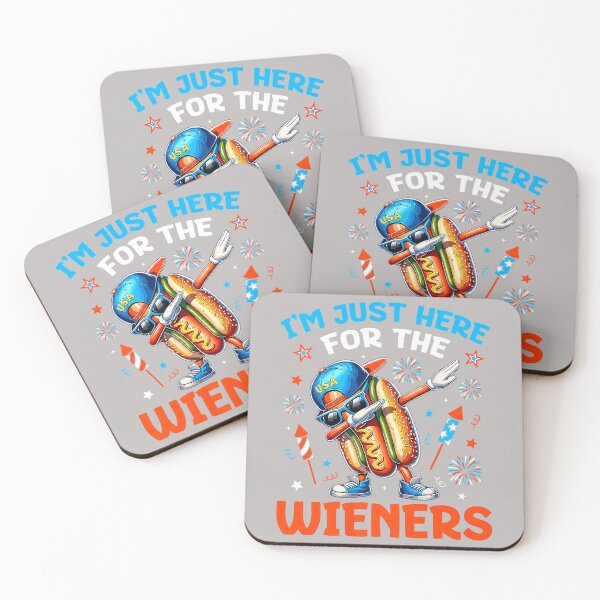 Item preview, I'm Just Here for The Hot Dog Wieners Funny 4th of July designed and sold by mjohnson9.