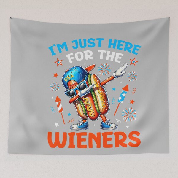 Item preview, I'm Just Here for The Hot Dog Wieners Funny 4th of July designed and sold by mjohnson9.