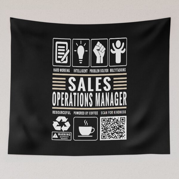 Item preview, Funny Sales Operations Manager Job Description Icons QR Code designed and sold by MerchMaxxing.