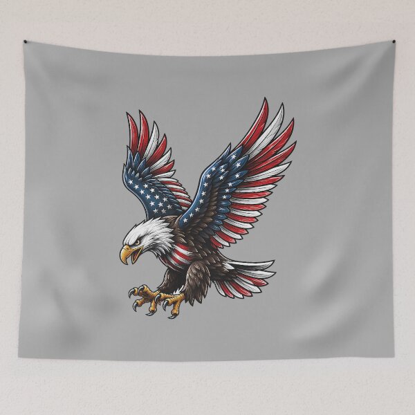 Item preview, American Flag Bald Eagle 4th of July USA Patriotic Men Women designed and sold by ArleneRowe.