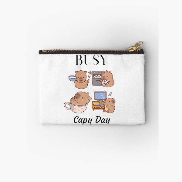Item preview, Busy Capy Day Funny Logo designed and sold by logowannawear.