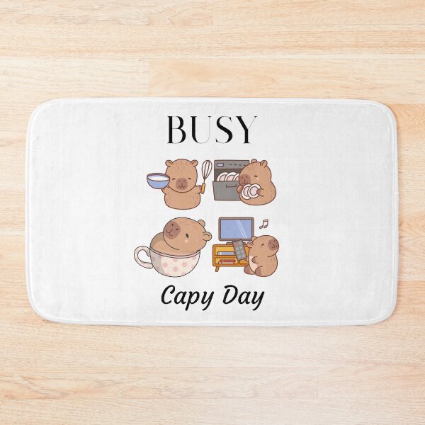 Item preview, Busy Capy Day Funny Logo designed and sold by logowannawear.