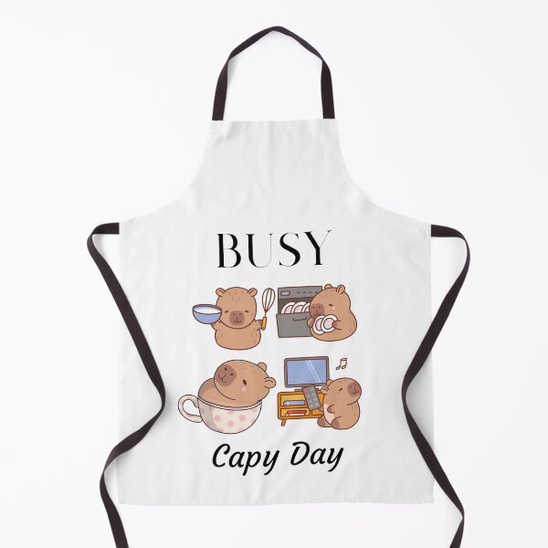 Item preview, Busy Capy Day Funny Logo designed and sold by logowannawear.