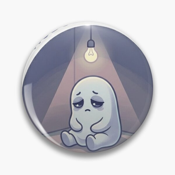 Item preview, Nobody Gets It – Sad Introvert Ghost Sticker designed and sold by Elviqus Shop.