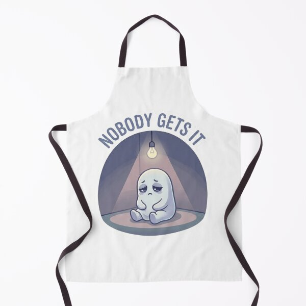 Item preview, Nobody Gets It – Sad Introvert Ghost Sticker designed and sold by Elviqus Shop.