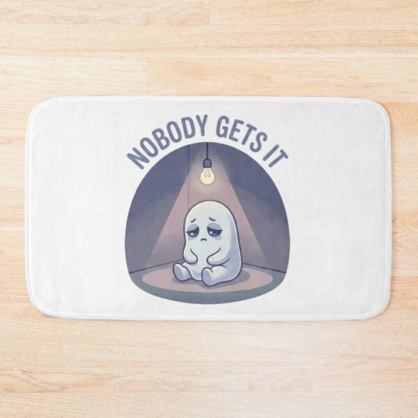 Item preview, Nobody Gets It – Sad Introvert Ghost Sticker designed and sold by Elviqus Shop.