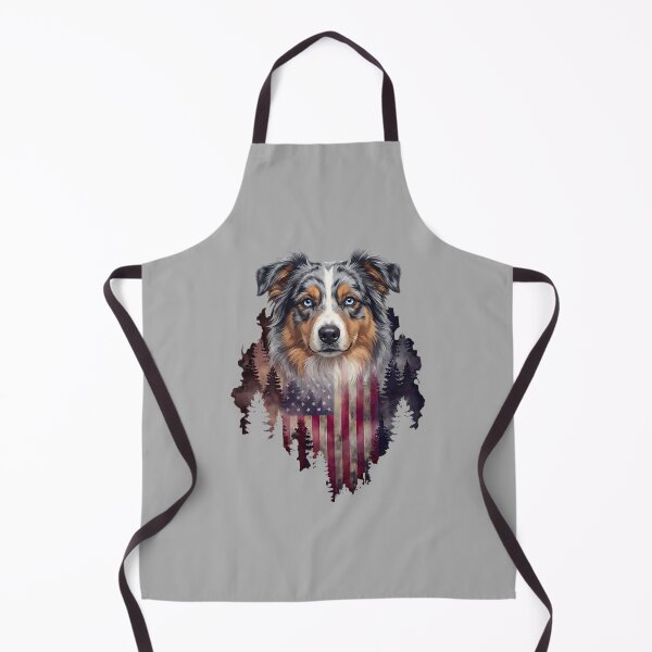 Item preview, Australian Shepherd Dog Patriotic American Flag 4th of July designed and sold by ArleneRowe.