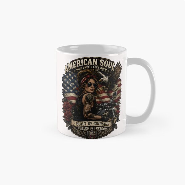 Item preview, American Soul Ride Free Women’s Biker Tee designed and sold by KLYMERACRUE.