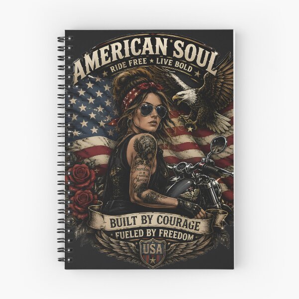 Item preview, American Soul Ride Free Women’s Biker Tee designed and sold by KLYMERACRUE.