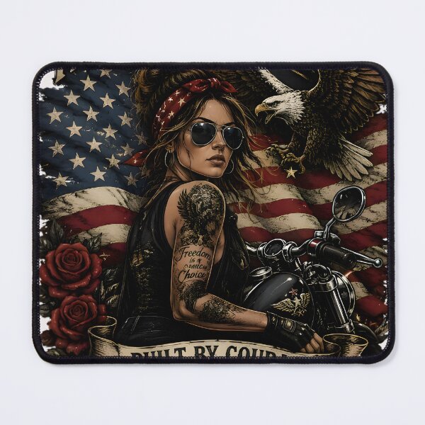 Item preview, American Soul Ride Free Women’s Biker Tee designed and sold by KLYMERACRUE.