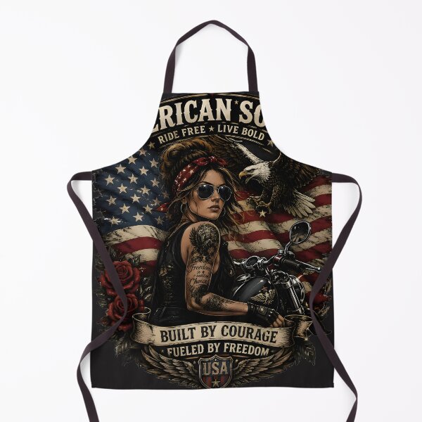 Item preview, American Soul Ride Free Women’s Biker Tee designed and sold by KLYMERACRUE.