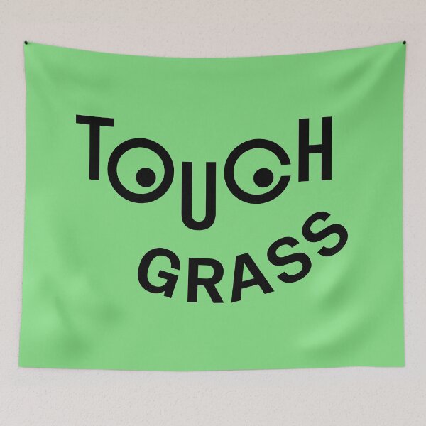 Item preview, Touch Grass Happy Face designed and sold by Be-bored.