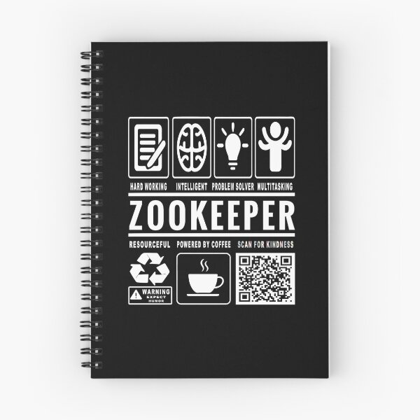 Item preview, Funny Zookeeper Job Description Icons QR Code designed and sold by MerchMaxxing.