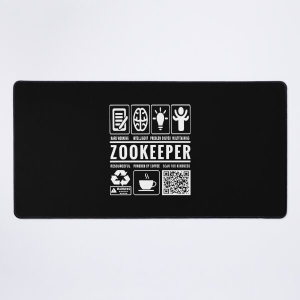 Item preview, Funny Zookeeper Job Description Icons QR Code designed and sold by MerchMaxxing.