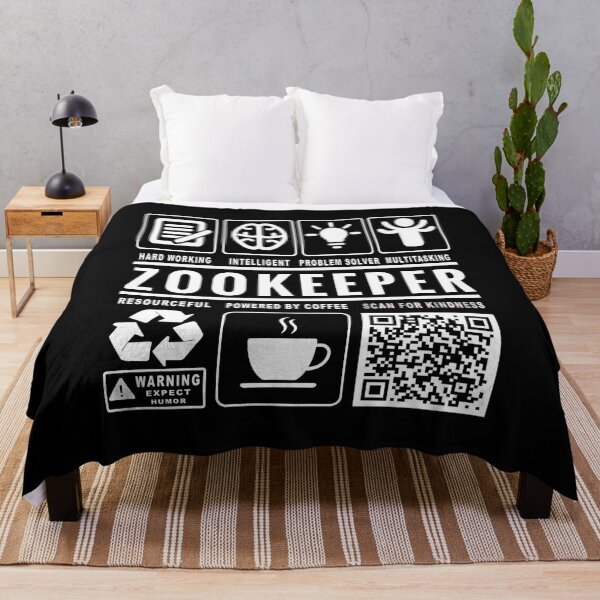 Item preview, Funny Zookeeper Job Description Icons QR Code designed and sold by MerchMaxxing.