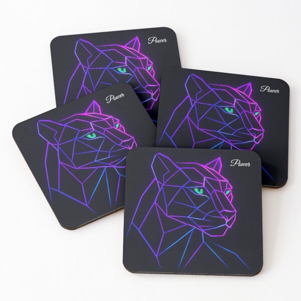 Item preview, Geometric Neon Panther designed and sold by JanjjaSoulInk.