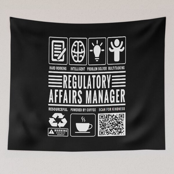 Item preview, Funny Regulatory Affairs Manager Job Description Icons QR Code designed and sold by MerchMaxxing.