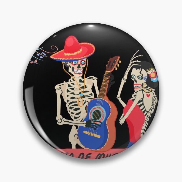 Item preview, Dia De Muertos Skeleton Couple - Traditional Mexican Fiesta Art designed and sold by thazinart.