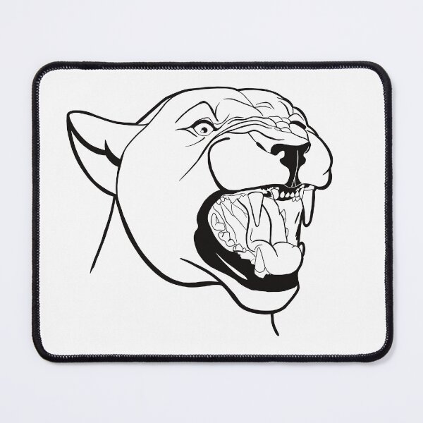 Item preview, Lioness Hissing Portrait Black designed and sold by Kaytertrib.