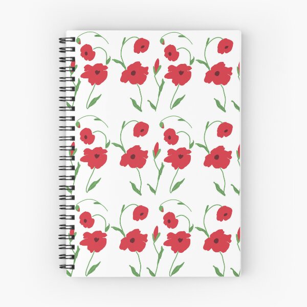 Item preview, Hand-Painted Wild Poppy Floral Pattern designed and sold by Kazewalk.