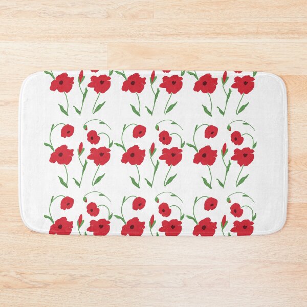 Item preview, Hand-Painted Wild Poppy Floral Pattern designed and sold by Kazewalk.