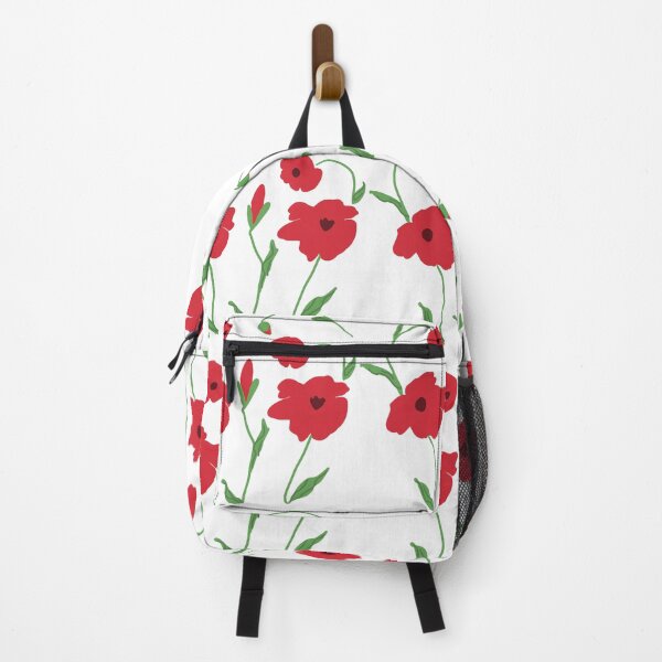 Item preview, Hand-Painted Wild Poppy Floral Pattern designed and sold by Kazewalk.
