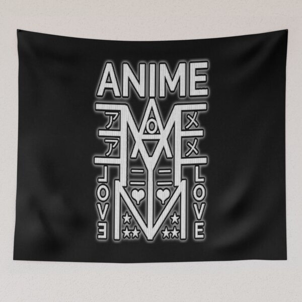 Item preview, B&W ANIME LOVE logo. designed and sold by Giulivo Store Graphic.