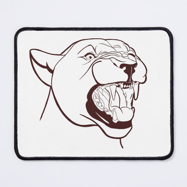 Item preview, Lioness Hissing Portrait Red designed and sold by Kaytertrib.