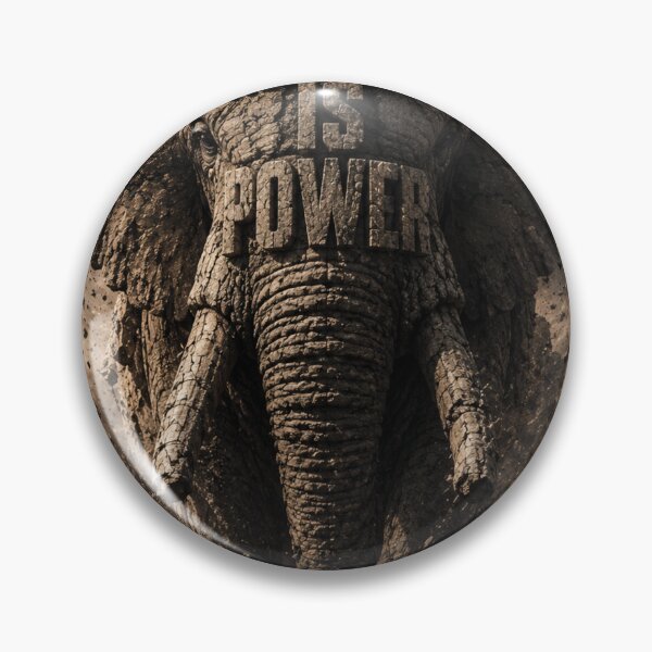 Item preview, Infrastructure Founder Endurance Is Power Elephant Brutalist Masonry Art Print designed and sold by SavannaStrikes.
