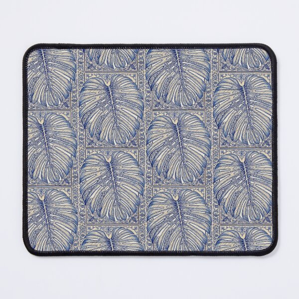Item preview, Monstera Deliciosa Portuguese Mosaic Azul y Blanco #2 designed and sold by Monstera Mosaics & Plant Art.