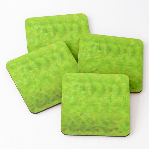 Item preview, A vibrant green field of textured leaves where the multiple exposures create a rhythmic, repeating pattern across the frame. designed and sold by AbulailArt.