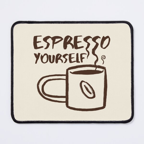 Item preview, Espresso Yourself Funny Coffee Minimal Retro Graphic Design designed and sold by art-injoy.
