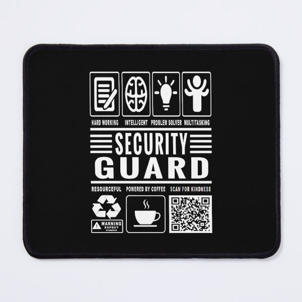 Item preview,  Funny Security Guard Job Description Icons QR Code designed and sold by MerchMaxxing.