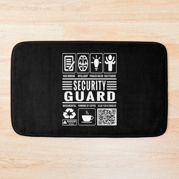 Item preview,  Funny Security Guard Job Description Icons QR Code designed and sold by MerchMaxxing.