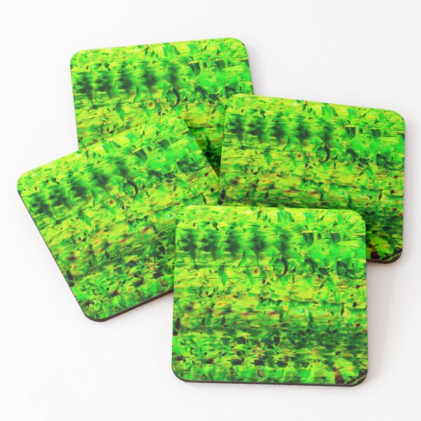 Item preview, An abstract, processed with intense greens and dark shadows for a graphic effect. designed and sold by AbulailArt.