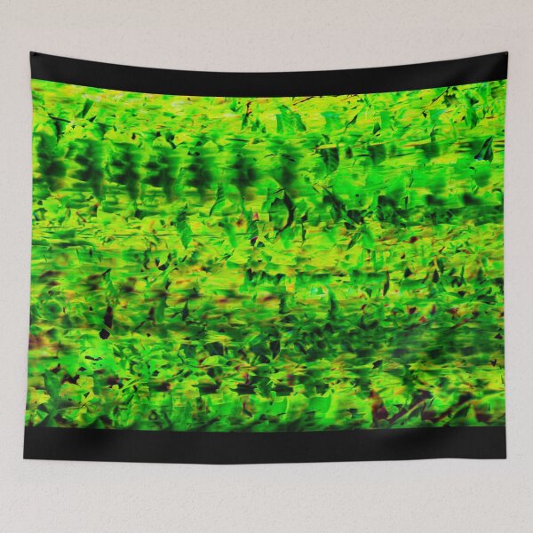 Item preview, An abstract, processed with intense greens and dark shadows for a graphic effect. designed and sold by AbulailArt.