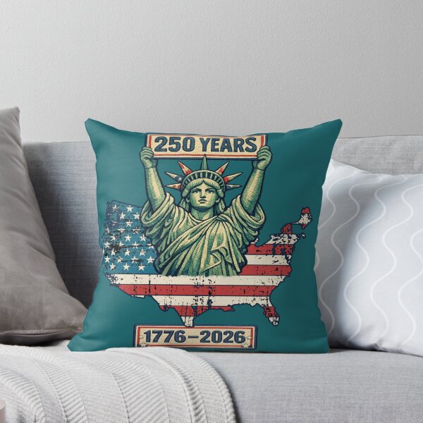 Item preview, Statue of Liberty 250 Years 1776-2026 USA Map American Flag Vintage designed and sold by Youngkev-arts.