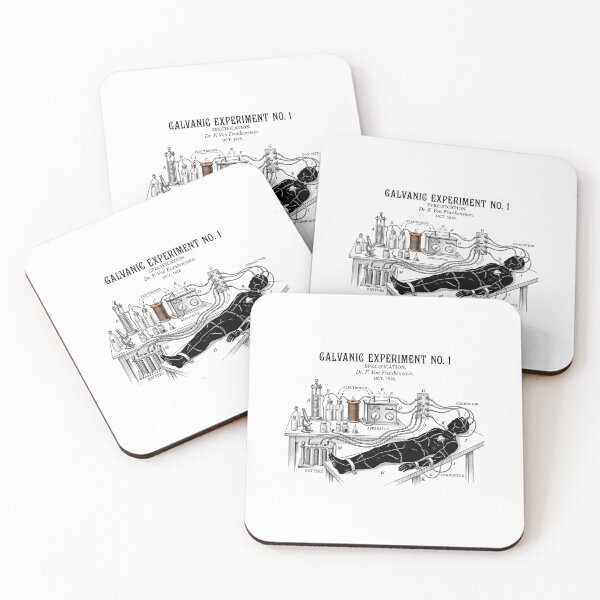 Item preview, Galvanic Experiment No 1 Frankenstein Laboratory Diagram designed and sold by Fenay Designs.