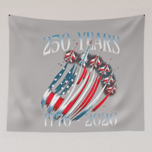 Item preview, 250th Anniversary America Jet Flag 250 Years 4th of July designed and sold by GreggRoss.