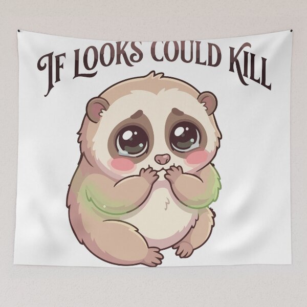 Item preview, If Looks Could Kill Funny Venomous Slow Loris designed and sold by Petzzz.