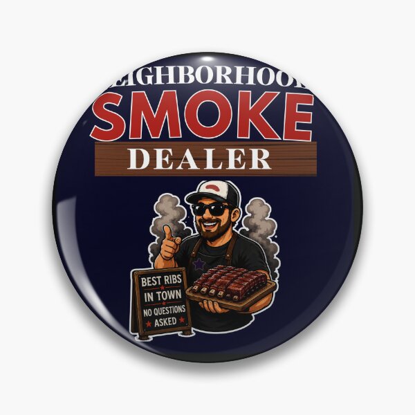 Item preview, Neighborhood Smoke Dealer Funny BBQ Shirt designed and sold by PINK FREE.