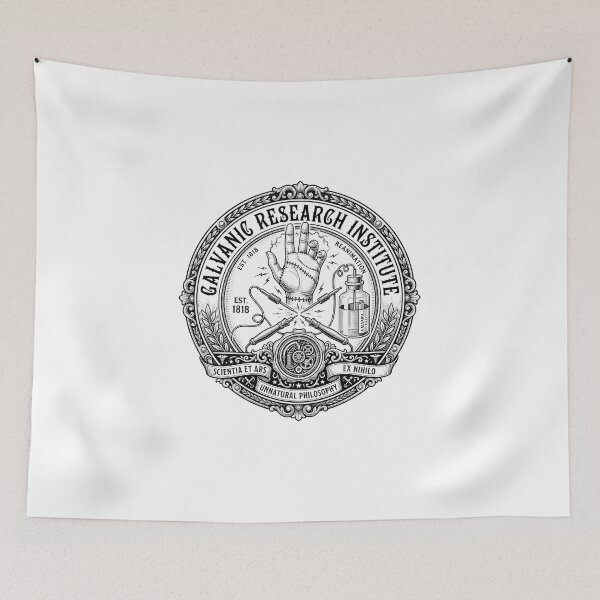 Item preview, Galvanic Research Institute Frankenstein Reanimation Emblem designed and sold by Fenay Designs.